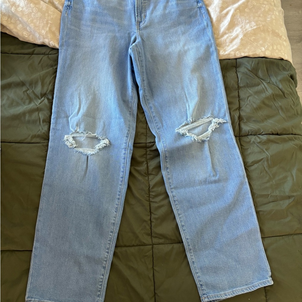 Tall High Rise Distressed Denim